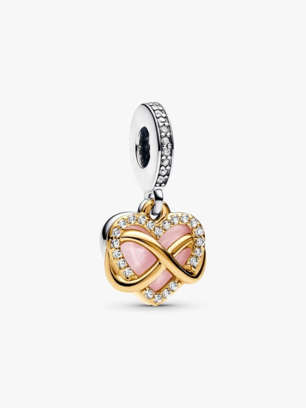 Pandora Sparkling Infinity Heart Dangle Charm